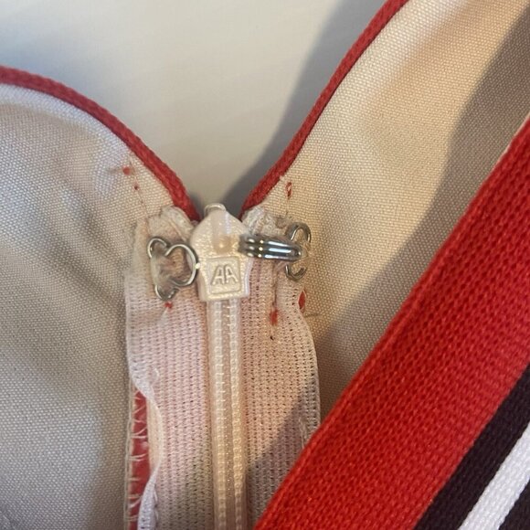 English Factory Varsity Sleeveless Stripe Dress Size M Sporty Athleisure Tennis - Picture 10 of 13